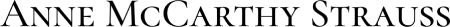 Anne McCarthy Strauss Logo